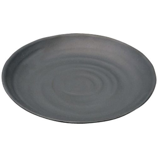 マイン メラミンウェア 黒 丸皿 Φ28