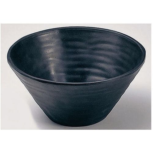 マイン メラミンウェア 黒 深鉢 小
