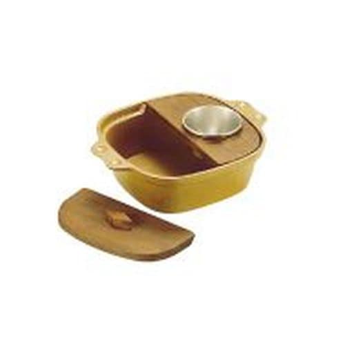 SAアルミゆどうふ鍋(茶・2枚フタ・仲子付)