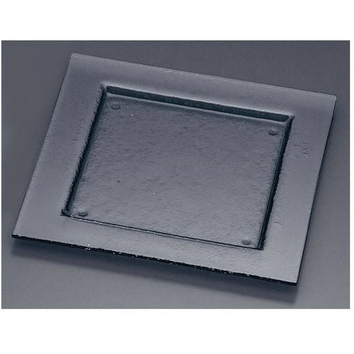 タイガーグラス スクエアプレート320 グレー