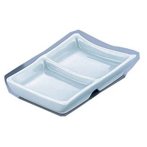 エムズジャパン 青磁 二品盛 Z−011