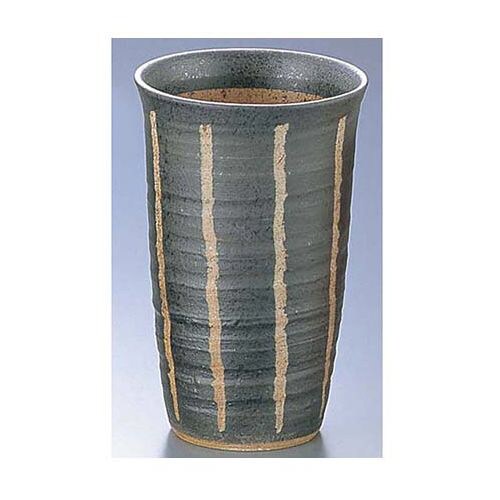 彫十草カップ 黒 (大) D03−24