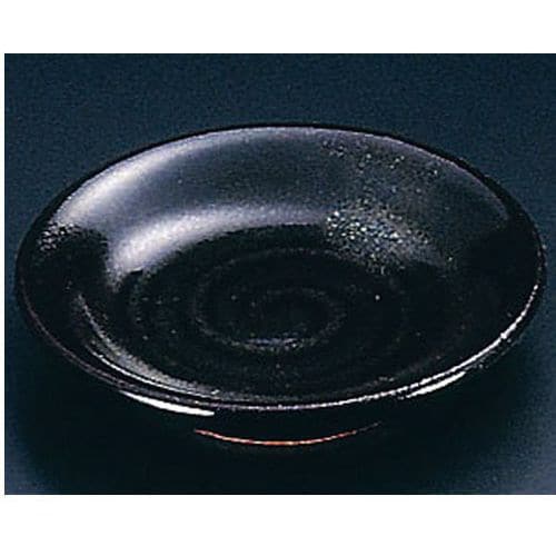 そば黒 丸小皿 T03−243