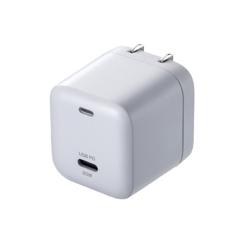 USB PD対応キューブ型AC充電器(PD20W)