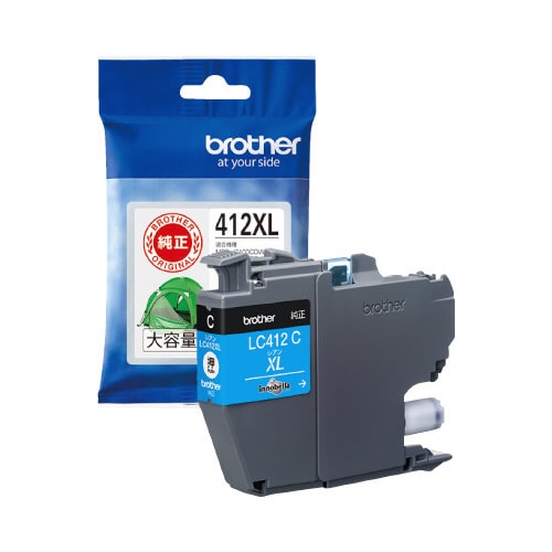 純正インク LC412XLC シアン