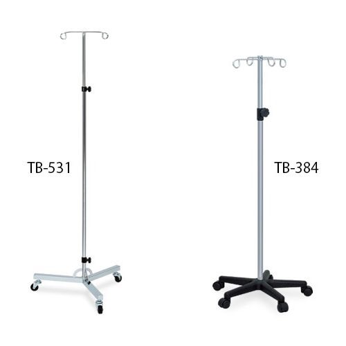 アルミ製点滴スタンド ベース55×114−204