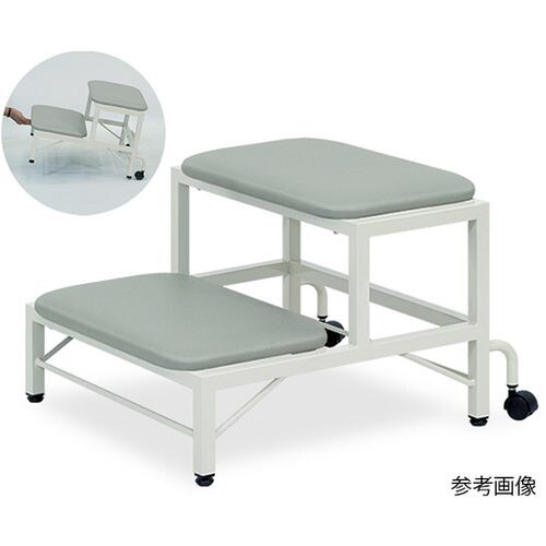 2段用ステップ 56×62×20/40cm 茶