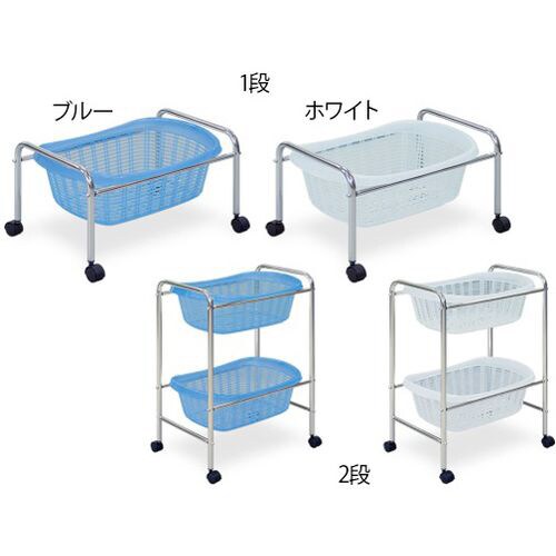 S型1段用脱衣カゴ 52.5×37×30.5 白