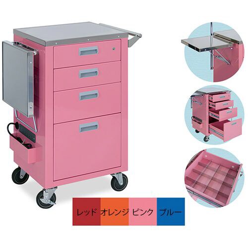 救急C型カート 60×43×92 橙