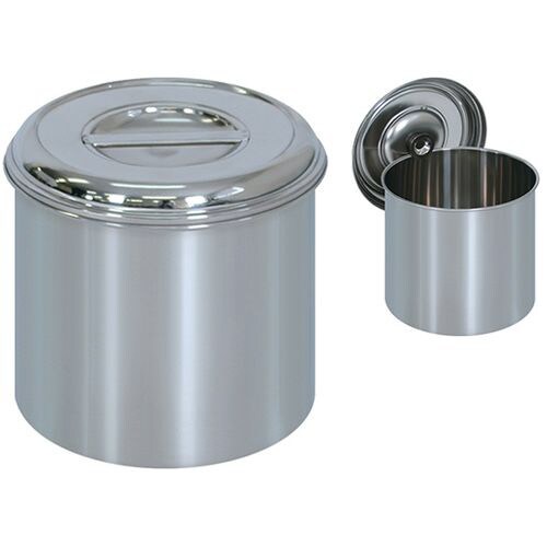 ステンレス汚物缶 直径18×高さ18cm