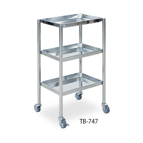 3段トレー付ステンレスワゴン