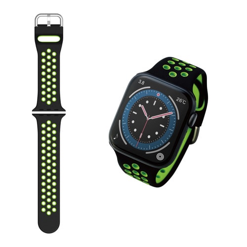 Apple Watch バンド ブラック グリーン