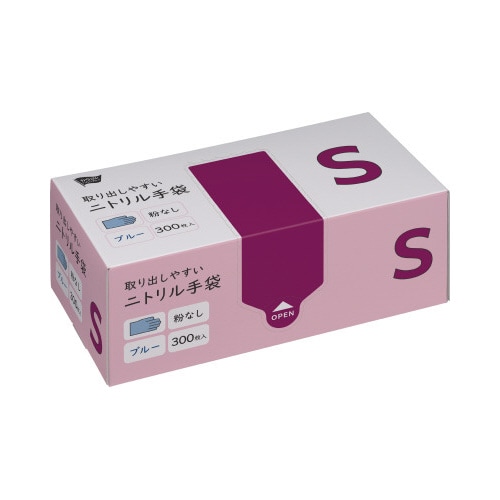 取り出しやすいニトリル手袋 300枚入 S×10