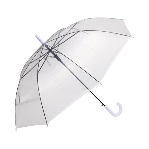 ワンタッチビニール傘 白手元 60cm×6