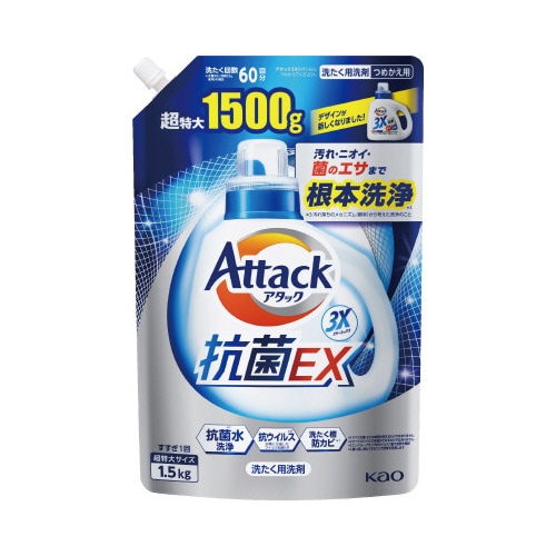 アタック抗菌EX 詰替用 1500g×6
