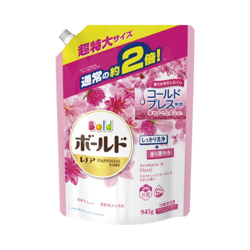 ボールドジェルAフローラル&サボン詰替945g×8