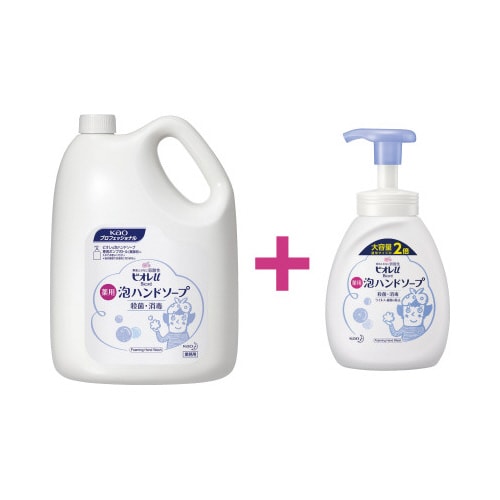 ビオレ泡ハンドソープ4L+本体500ml セット