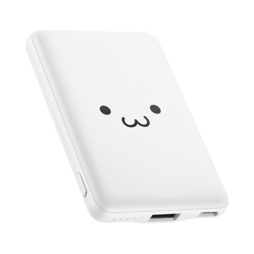 モバイルバッテリー 5000mAh 顔付
