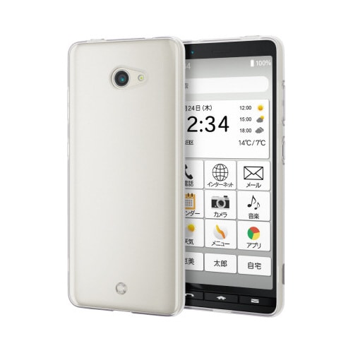 かんたんスマホ2+/BASIO4 ケース クリア