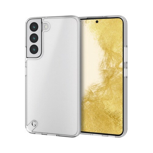 Galaxy S22 ケース クリア シルキー