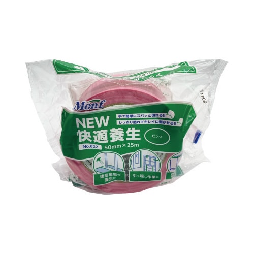Monf養生テープ No822ピンク 30巻