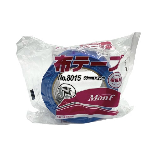 Monf梱包用カラー布テープNo8015青 30巻
