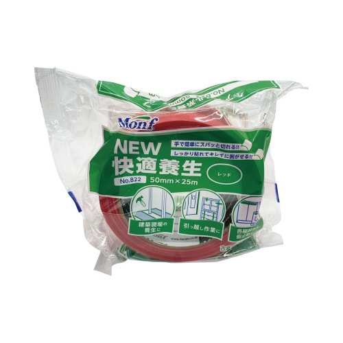 Monf養生テープ No822レッド 30巻