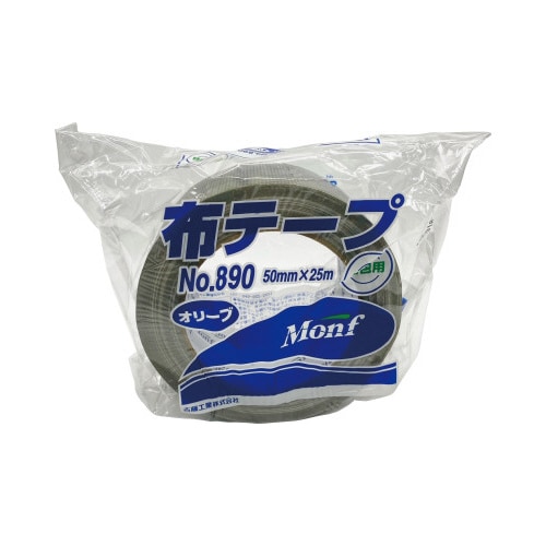 Monf梱包用カラー布テープNo890黄緑 30巻