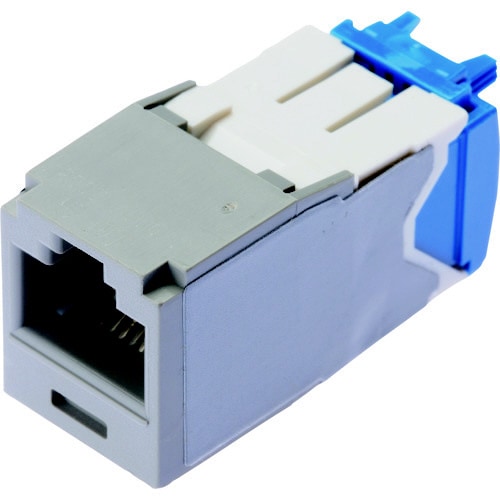 カテゴリ6A モジュラージャック ライトグレー