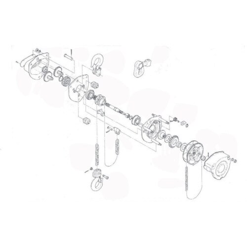 チェーンブロック ミゾナツトM8