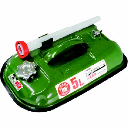 ガソリン携行缶 横型 5L グリーン