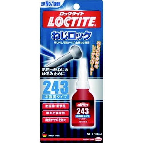 ねじ緩み止め接着剤 中強度 243 10ml