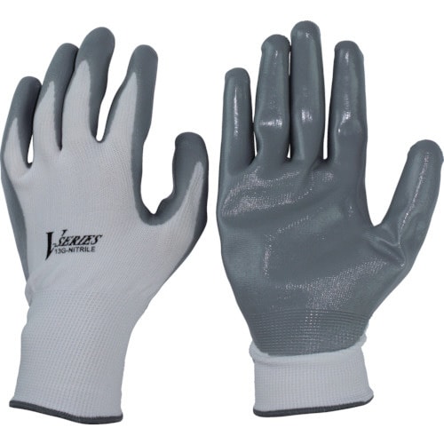 ニトリル背抜き手袋 ホワイト LL