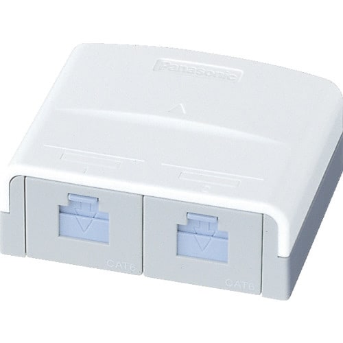 情報モジュラジャック CAT6 露出2コ口