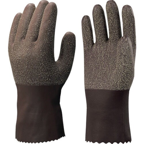 天然ゴム手袋(裏布付) ゴム作業用手袋 LL