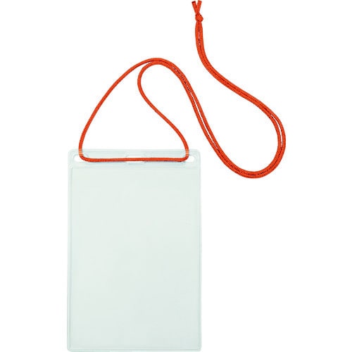 簡易吊り下げ名札 ハガキサイズ 10枚 橙