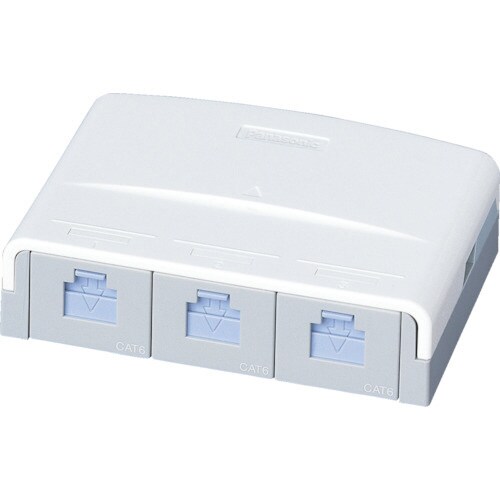 情報モジュラジャック CAT6 露出3コ口