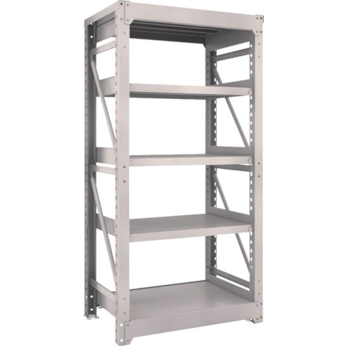 M10型重量棚 5段 単体 ネオグレー