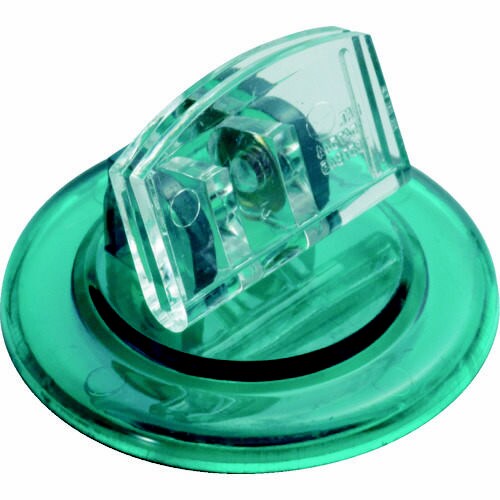 U型カード立 丸 透明緑 M17442