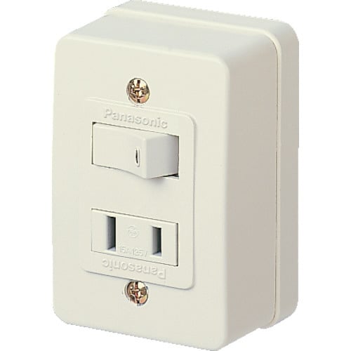 コンセント付タンブラスイッチ