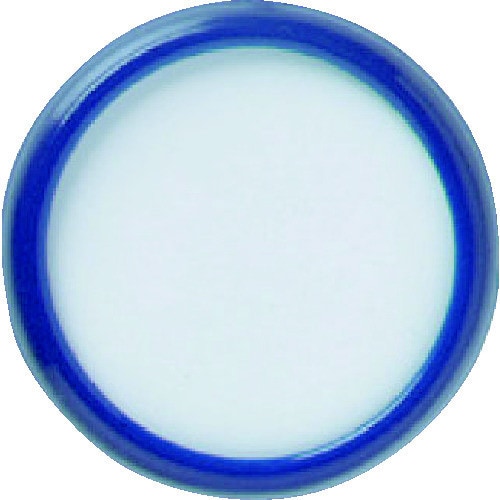 丸型名札 クリップピン両用タイプ Φ45 青