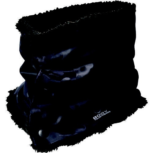 防風ネックウォーマー 迷彩 ネイビー