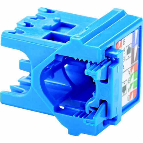 カテゴリ6A モジュラージャック用キャップ 青