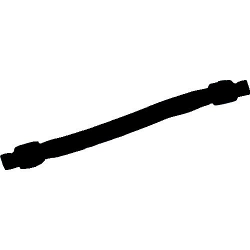 マスク用耳裏痛み軽減ひも 黒 1本