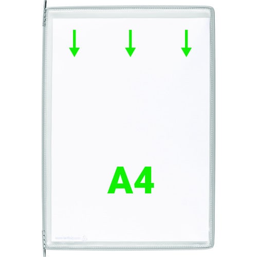 掲示ファイルスタンド用ポケット グレー