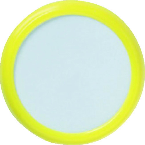 丸型名札 クリップピン両用タイプ Φ45 黄