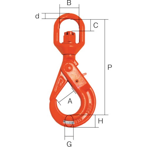 セルフロッキングフックスイベル 1.2t