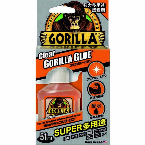 強力多用途接着剤 ゴリラグルー クリア 51ml