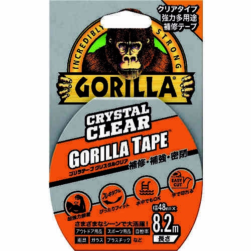 強力多用途テープ ゴリラテープ クリスタルクリア