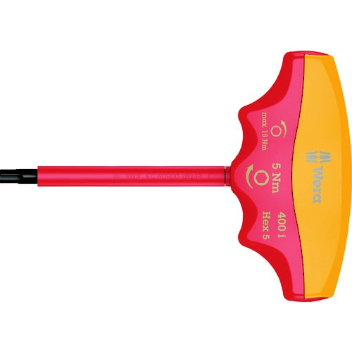 VDE絶縁トルクドライバーT型 ヘックスプラス六角